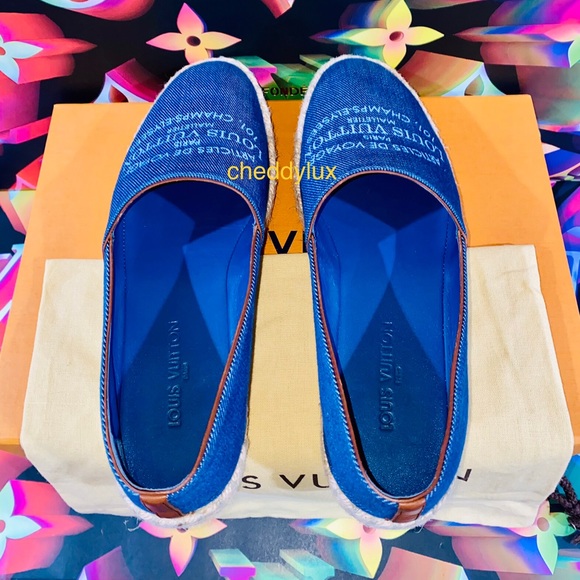 🥿🥿🥿Authentic Louis Vuitton Denim Espadrilles - Picture 3 of 9